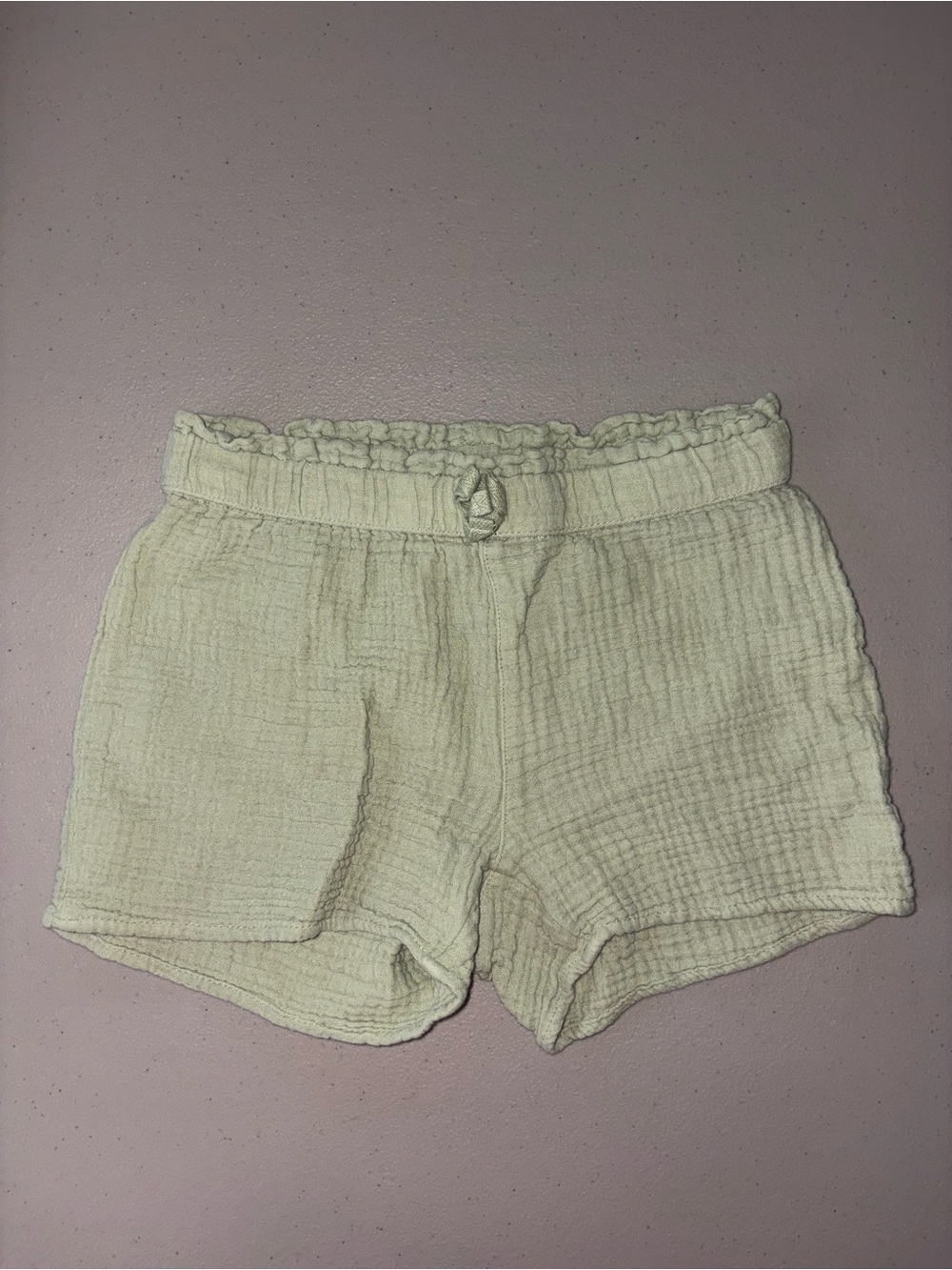 The Children's Place Cream Gauze Elastic Waist Shorts